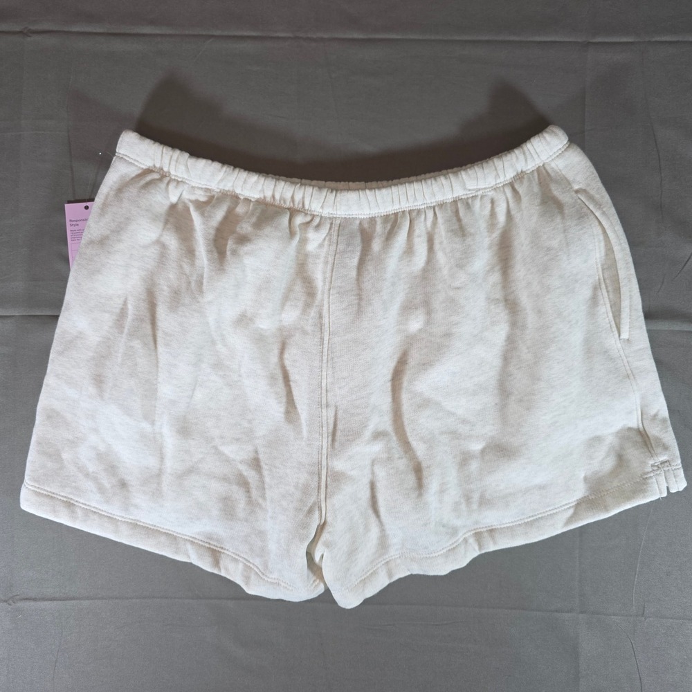 Wild Fable Women Heather Grey Fleece Lounge Shorts Size L NWT Z96LY1
